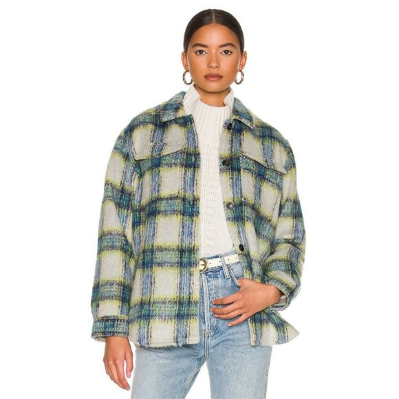 RAILS x Revolve Turner Jacket in Lime Cobalt Smoke‎ Sz S - Picture 2 of 13